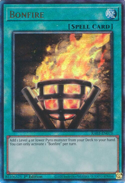 Bonfire (UTR) [RA03-EN073] Prismatic Ultimate Rare | Galaxy Games LLC