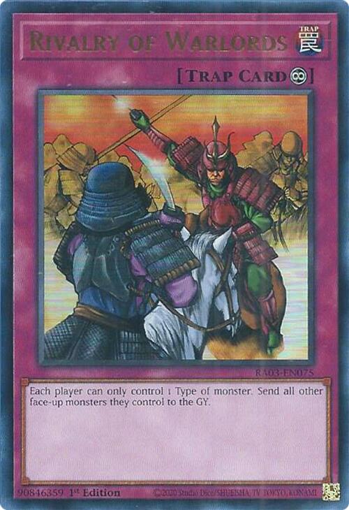 Rivalry of Warlords (UR) [RA03-EN075] Ultra Rare | Galaxy Games LLC