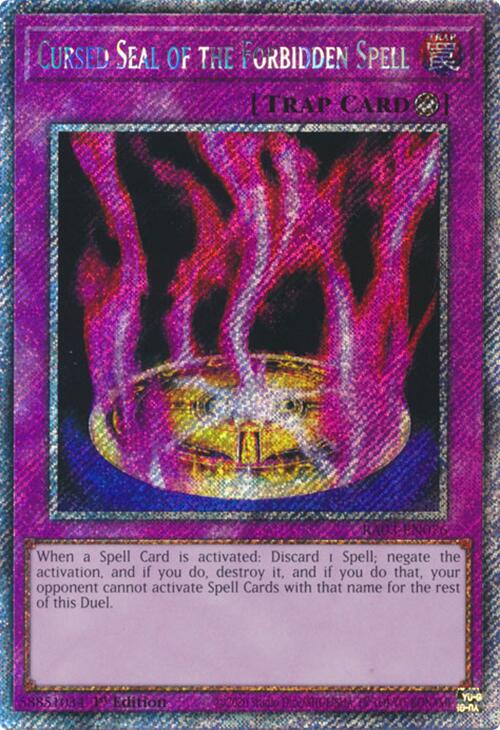 Cursed Seal of the Forbidden Spell (Platinum Secret Rare) [RA03-EN076] Platinum Secret Rare | Galaxy Games LLC