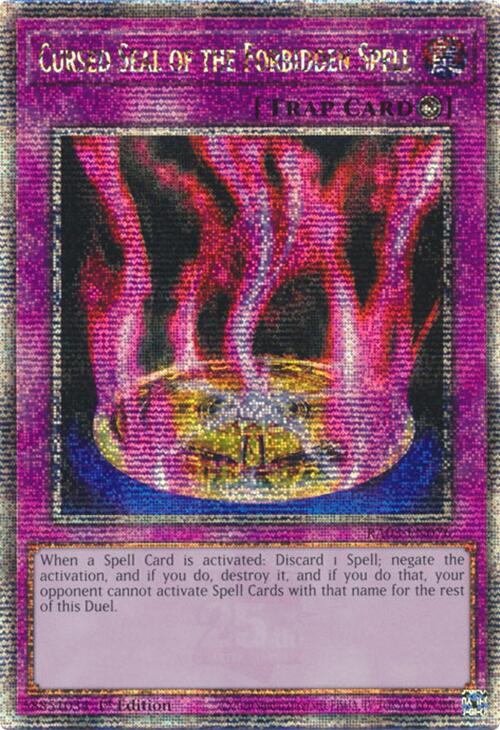 Cursed Seal of the Forbidden Spell (Quarter Century Secret Rare) [RA03-EN076] Quarter Century Secret Rare | Galaxy Games LLC