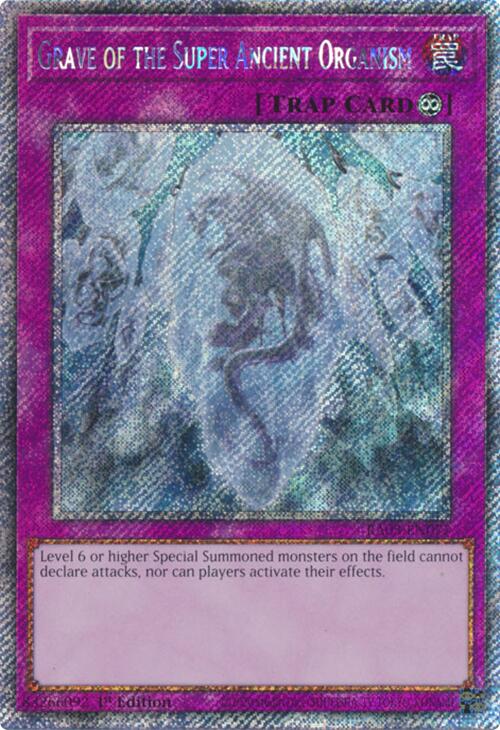 Grave of the Super Ancient Organism (Platinum Secret Rare) [RA03-EN077] Platinum Secret Rare | Galaxy Games LLC