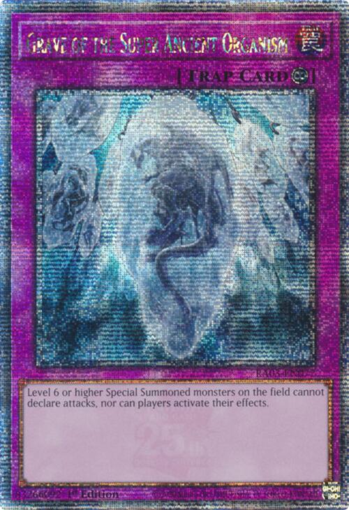 Grave of the Super Ancient Organism (Quarter Century Secret Rare) [RA03-EN077] Quarter Century Secret Rare | Galaxy Games LLC