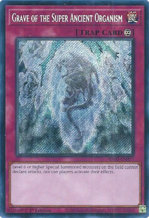 Grave of the Super Ancient Organism (Secret Rare) [RA03-EN077] Secret Rare | Galaxy Games LLC