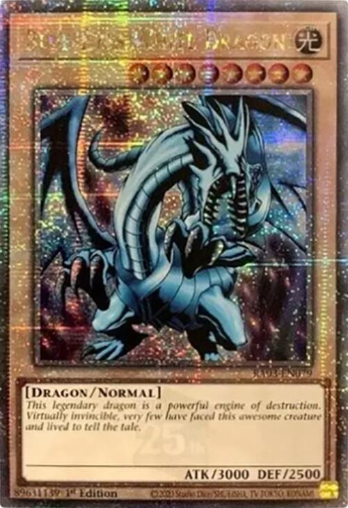 Blue-Eyes White Dragon (Quarter Century Secret Rare) [RA03-EN079] Quarter Century Secret Rare | Galaxy Games LLC