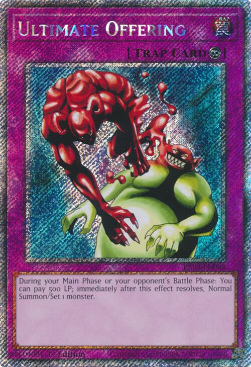 Ultimate Offering (Platinum Secret Rare) [RA03-EN088] Platinum Secret Rare | Galaxy Games LLC