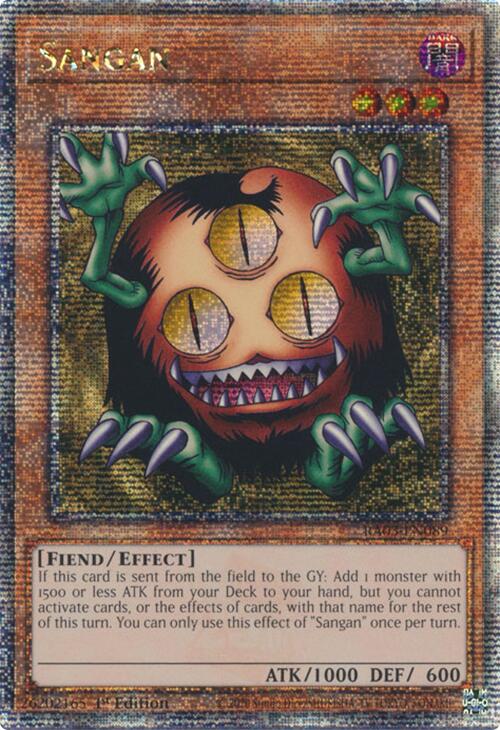 Sangan (Quarter Century Secret Rare) [RA03-EN089] Quarter Century Secret Rare | Galaxy Games LLC