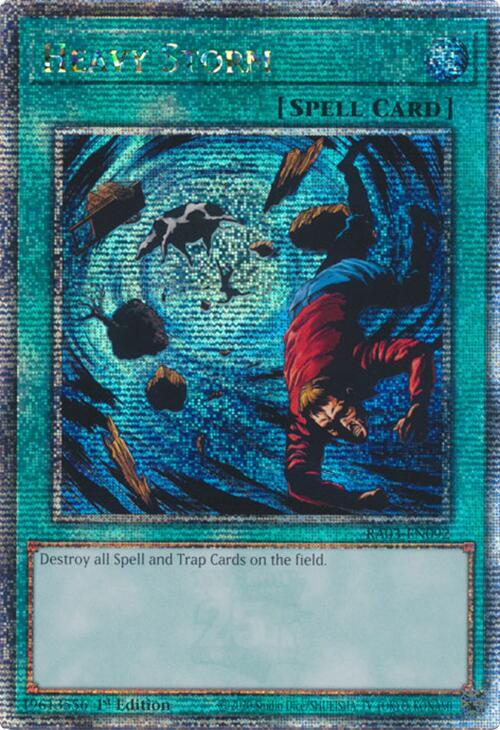 Heavy Storm (Quarter Century Secret Rare) [RA03-EN092] Quarter Century Secret Rare | Galaxy Games LLC