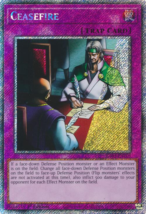 Ceasefire (Platinum Secret Rare) [RA03-EN105] Platinum Secret Rare | Galaxy Games LLC