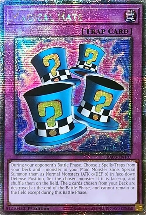 Magical Hats (Quarter Century Secret Rare) [RA03-EN107] Quarter Century Secret Rare | Galaxy Games LLC