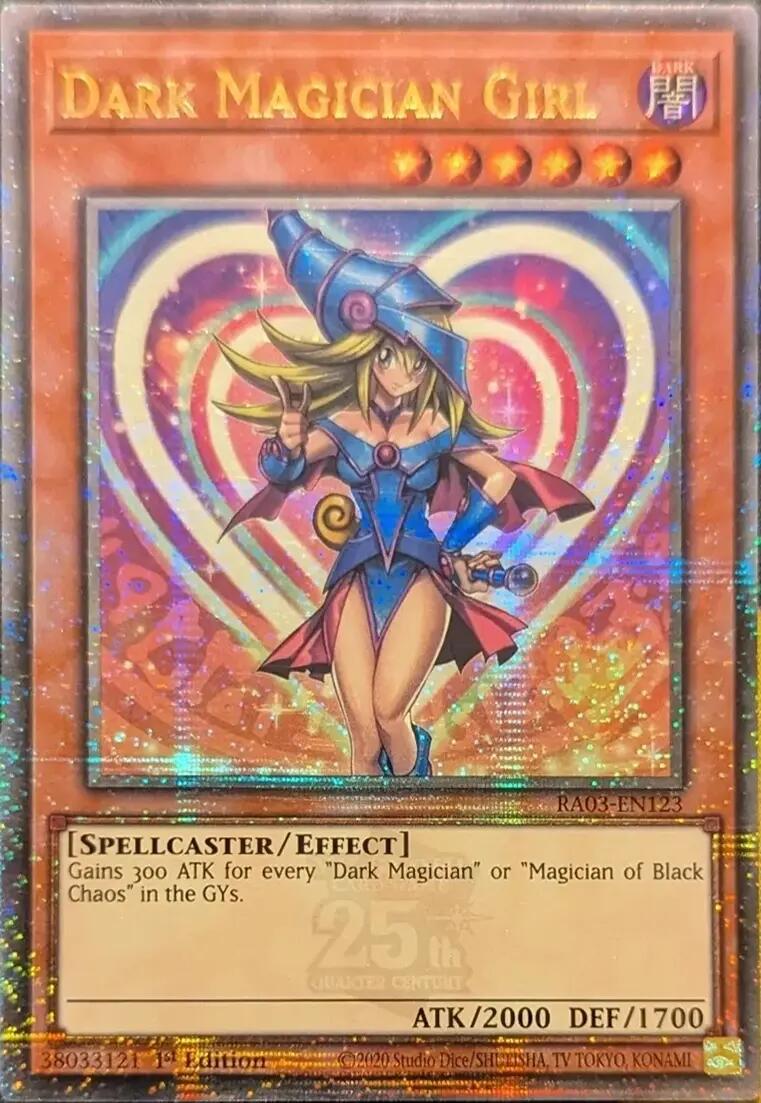 Dark Magician Girl (Quarter Century Secret Rare) [RA03-EN123] Quarter Century Secret Rare | Galaxy Games LLC