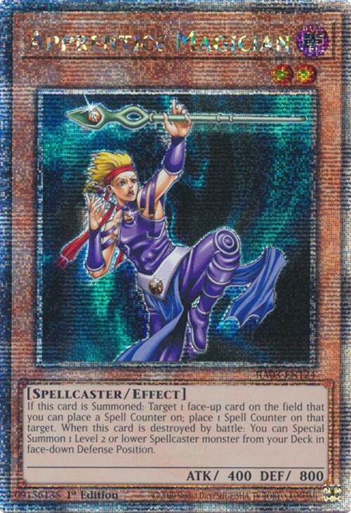 Apprentice Magician (Quarter Century Secret Rare) [RA03-EN124] Quarter Century Secret Rare | Galaxy Games LLC