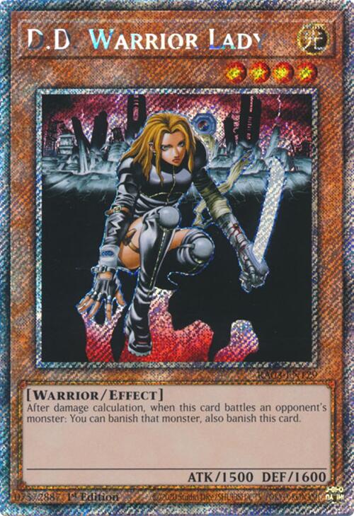 D.D. Warrior Lady (Platinum Secret Rare) [RA03-EN129] Platinum Secret Rare | Galaxy Games LLC