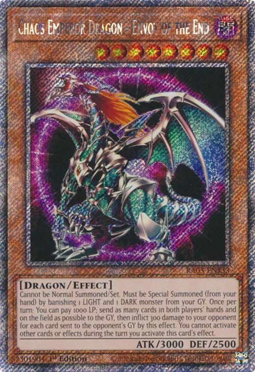 Chaos Emperor Dragon - Envoy of the End (Platinum Secret Rare) [RA03-EN133] Platinum Secret Rare | Galaxy Games LLC