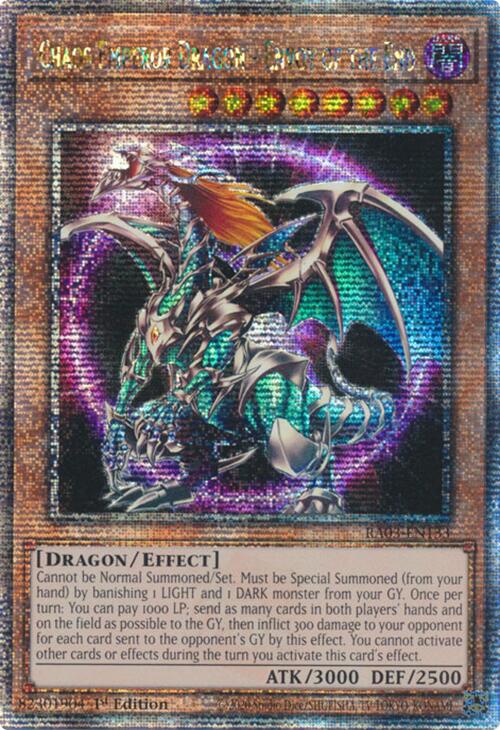 Chaos Emperor Dragon - Envoy of the End (Quarter Century Secret Rare) [RA03-EN133] Quarter Century Secret Rare | Galaxy Games LLC