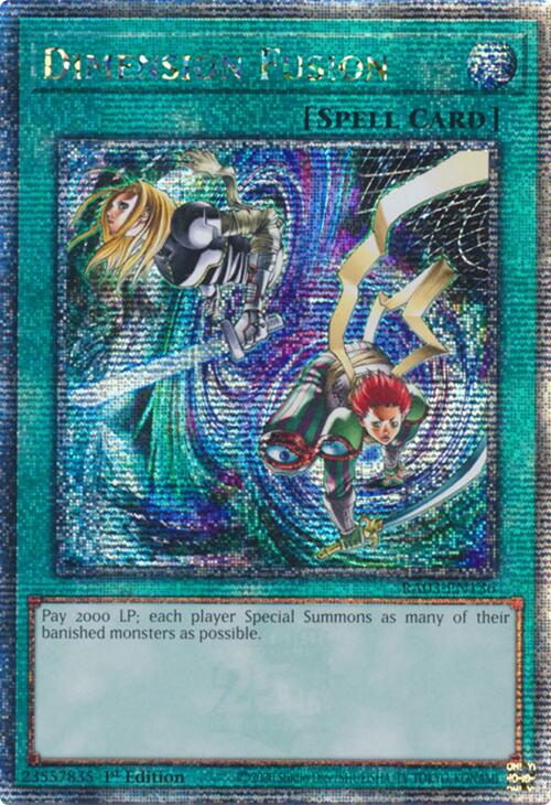 Dimension Fusion (Quarter Century Secret Rare) [RA03-EN136] Quarter Century Secret Rare | Galaxy Games LLC