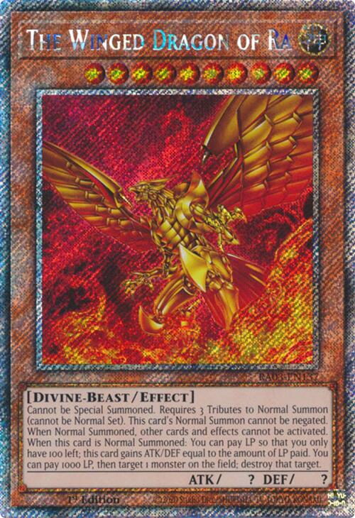 The Winged Dragon of Ra (Platinum Secret Rare) [RA03-EN137] Platinum Secret Rare | Galaxy Games LLC