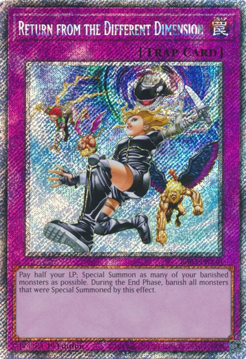 Return from the Different Dimension (Platinum Secret Rare) [RA03-EN140] Platinum Secret Rare | Galaxy Games LLC