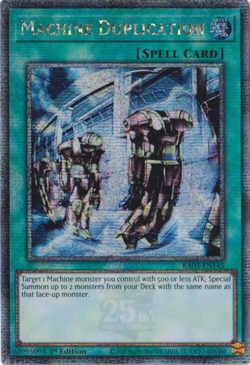 Machine Duplication (Quarter Century Secret Rare) [RA03-EN145] Quarter Century Secret Rare | Galaxy Games LLC