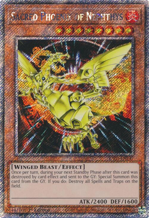 Sacred Phoenix of Nephthys (Platinum Secret Rare) [RA03-EN147] Platinum Secret Rare | Galaxy Games LLC