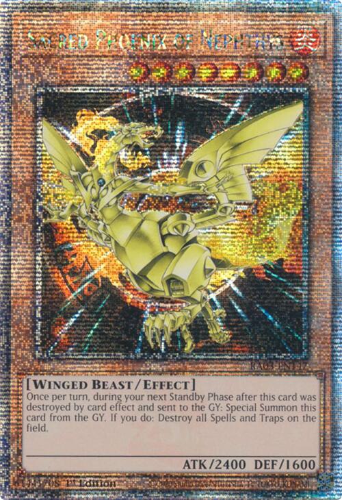 Sacred Phoenix of Nephthys (Quarter Century Secret Rare) [RA03-EN147] Quarter Century Secret Rare | Galaxy Games LLC