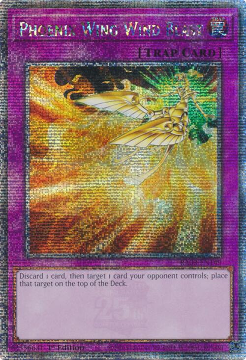 Phoenix Wing Wind Blast (Quarter Century Secret Rare) [RA03-EN149] Quarter Century Secret Rare | Galaxy Games LLC