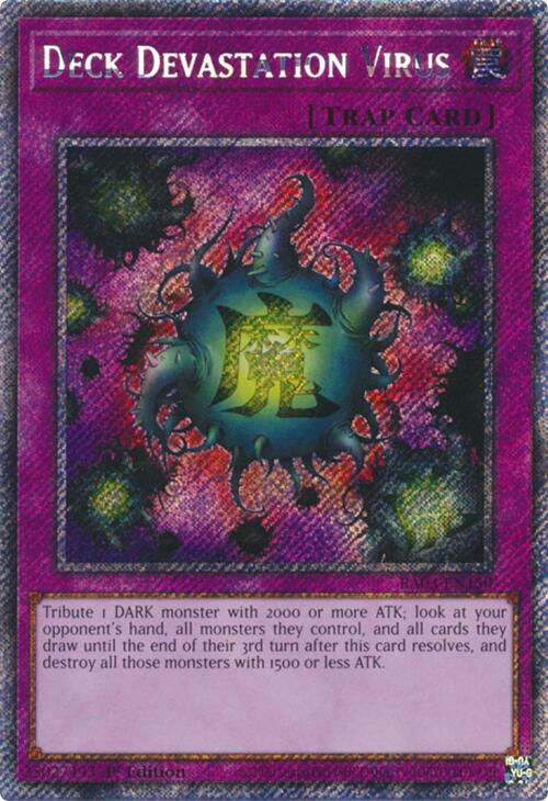 Deck Devastation Virus (Platinum Secret Rare) [RA03-EN150] Platinum Secret Rare | Galaxy Games LLC