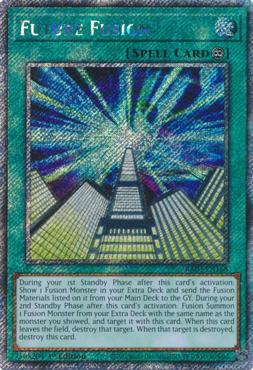 Future Fusion (Platinum Secret Rare) [RA03-EN168] Platinum Secret Rare | Galaxy Games LLC