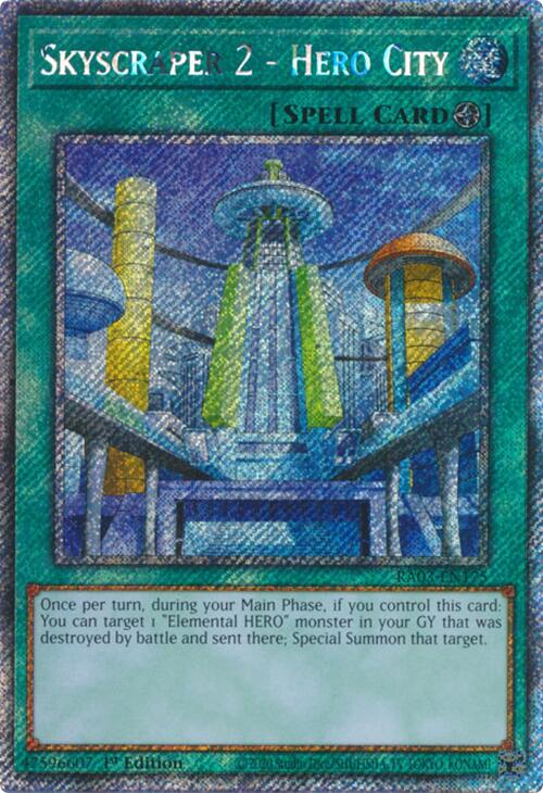 Skyscraper 2 - Hero City (Platinum Secret Rare) [RA03-EN175] Platinum Secret Rare | Galaxy Games LLC