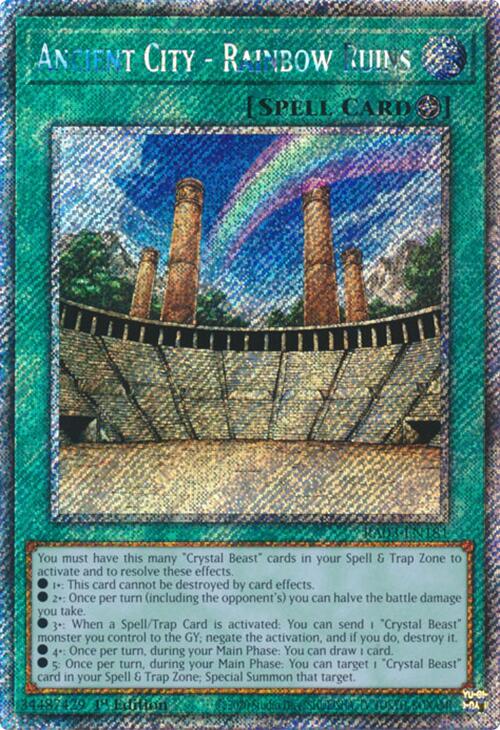 Ancient City - Rainbow Ruins (Platinum Secret Rare) [RA03-EN181] Platinum Secret Rare | Galaxy Games LLC