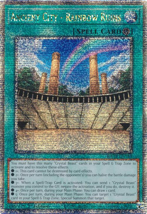 Ancient City - Rainbow Ruins (Quarter Century Secret Rare) [RA03-EN181] Quarter Century Secret Rare | Galaxy Games LLC