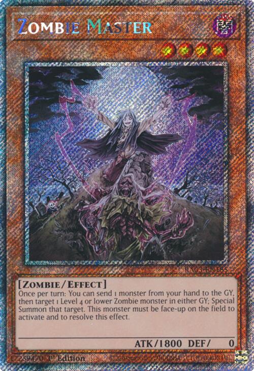 Zombie Master (Platinum Secret Rare) [RA03-EN185] Platinum Secret Rare | Galaxy Games LLC