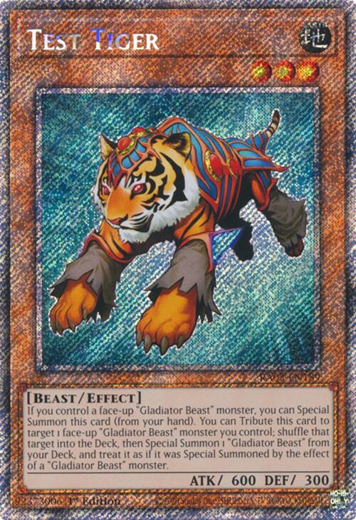 Test Tiger (Platinum Secret Rare) [RA03-EN189] Platinum Secret Rare | Galaxy Games LLC