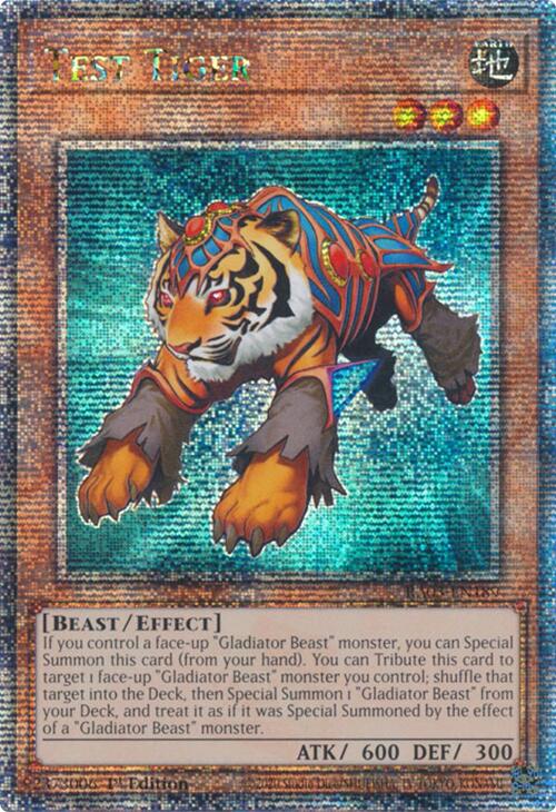 Test Tiger (Quarter Century Secret Rare) [RA03-EN189] Quarter Century Secret Rare | Galaxy Games LLC