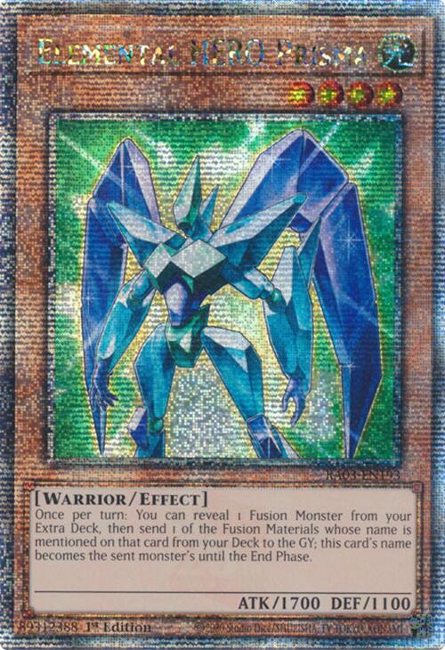 Elemental HERO Prisma (Quarter Century Secret Rare) [RA03-EN193] Quarter Century Secret Rare | Galaxy Games LLC