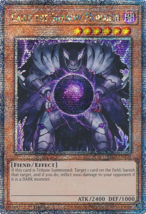 Caius the Shadow Monarch (Quarter Century Secret Rare) [RA03-EN194] Quarter Century Secret Rare | Galaxy Games LLC