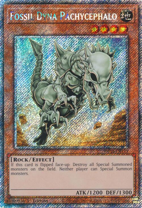 Fossil Dyna Pachycephalo (Platinum Secret Rare) [RA03-EN195] Platinum Secret Rare | Galaxy Games LLC