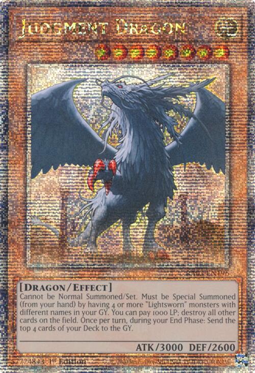 Judgment Dragon (Quarter Century Secret Rare) [RA03-EN196] Quarter Century Secret Rare | Galaxy Games LLC