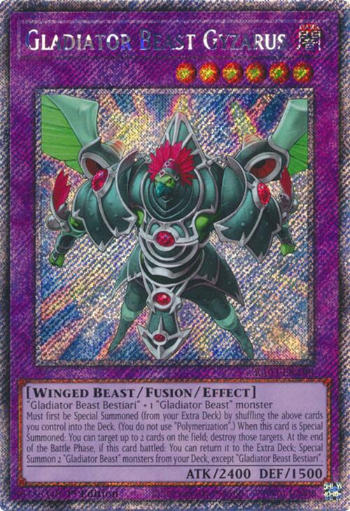 Gladiator Beast Gyzarus (Platinum Secret Rare) [RA03-EN198] Platinum Secret Rare | Galaxy Games LLC