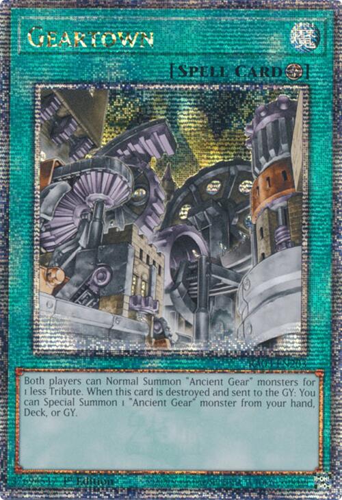 Geartown (Quarter Century Secret Rare) [RA03-EN203] Quarter Century Secret Rare | Galaxy Games LLC