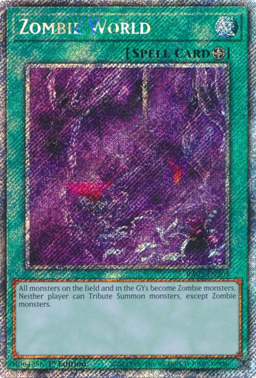 Zombie World (Platinum Secret Rare) [RA03-EN205] Platinum Secret Rare | Galaxy Games LLC