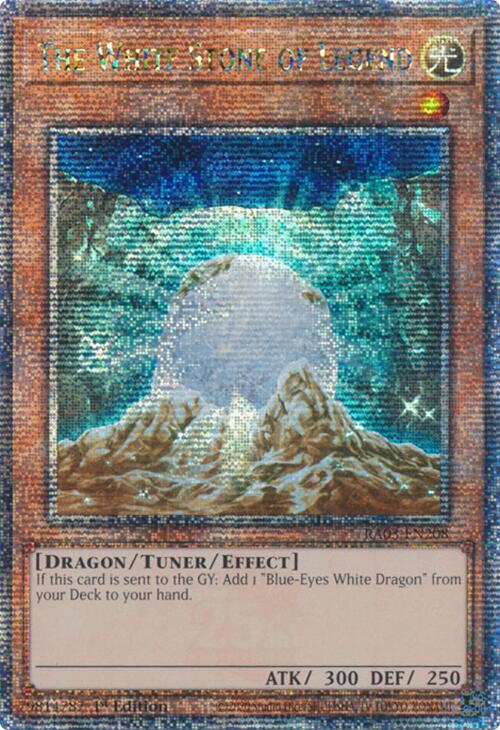 The White Stone of Legend (Quarter Century Secret Rare) [RA03-EN208] Quarter Century Secret Rare | Galaxy Games LLC