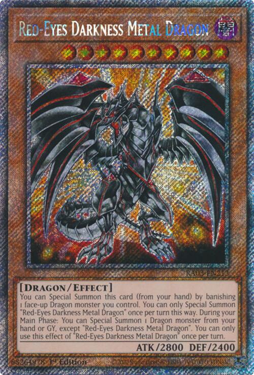 Red-Eyes Darkness Metal Dragon (Platinum Secret Rare) [RA03-EN212] Platinum Secret Rare | Galaxy Games LLC