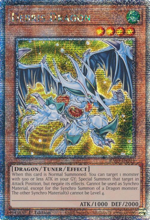 Debris Dragon (Quarter Century Secret Rare) [RA03-EN214] Quarter Century Secret Rare | Galaxy Games LLC