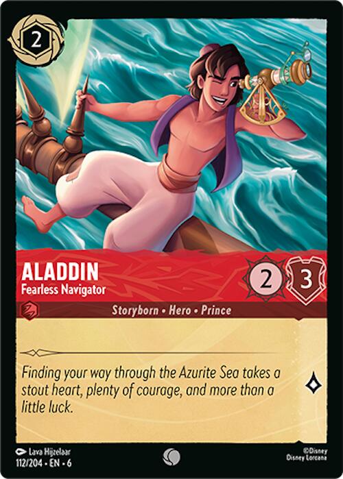 Aladdin - Fearless Navigator (112/204) [Azurite Sea] | Galaxy Games LLC
