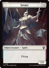 Spirit (0006) // Illusion Double-Sided Token [Secrets of Strixhaven Commander Tokens] | Galaxy Games LLC