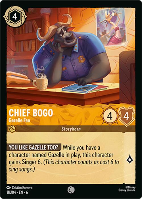 Chief Bogo - Gazelle Fan (11/204) [Azurite Sea] | Galaxy Games LLC