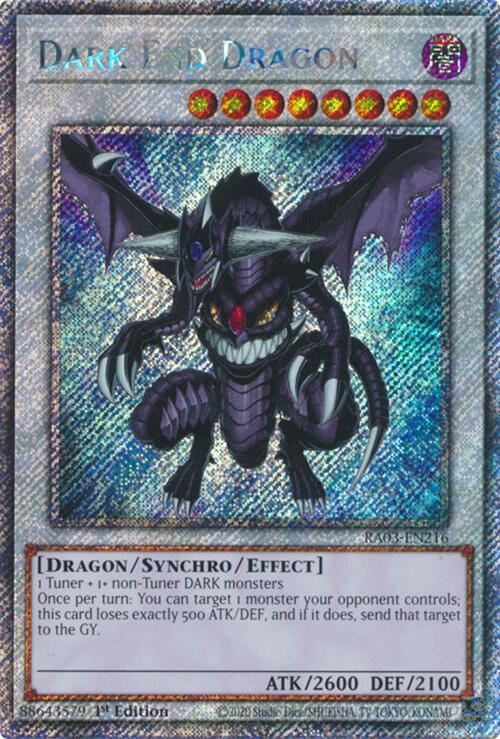 Dark End Dragon (Platinum Secret Rare) [RA03-EN216] Platinum Secret Rare | Galaxy Games LLC