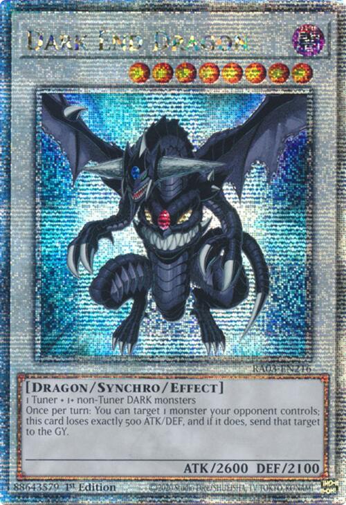 Dark End Dragon (Quarter Century Secret Rare) [RA03-EN216] Quarter Century Secret Rare | Galaxy Games LLC