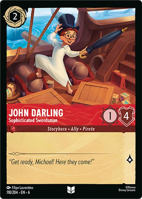 John Darling - Sophisticated Swordsman (118/204) [Azurite Sea] | Galaxy Games LLC