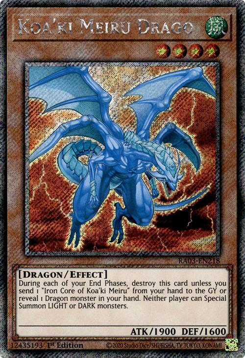 Koa'ki Meiru Drago (Platinum Secret Rare) [RA03-EN218] Platinum Secret Rare | Galaxy Games LLC